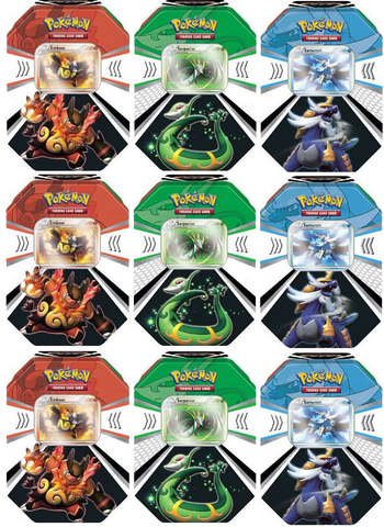 Evolved Battle Action Collector's Tin Display