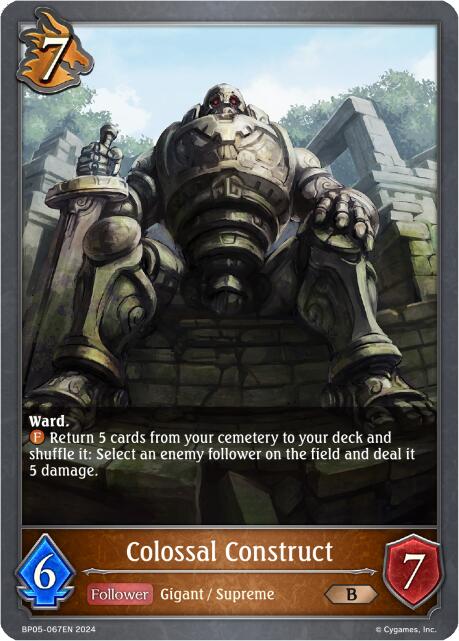 Colossal Construct (BP05-067EN) [Omens Eternal]