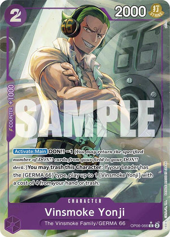 Vinsmoke Yonji (Full Art) [Premium Booster]