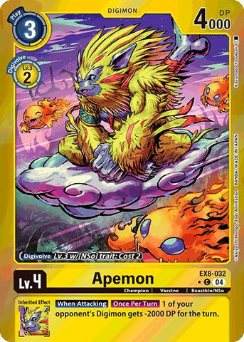 Apemon [EX8-032] (Limited Foil) [Chain of Liberation]