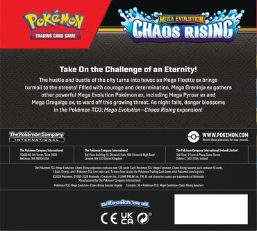 Mega Evolution: Chaos Rising Booster Box