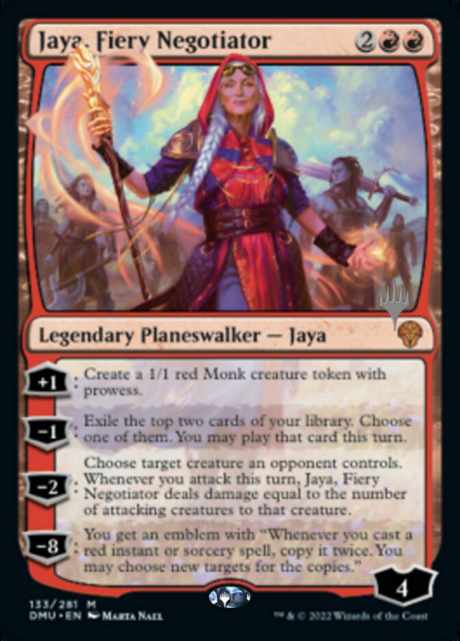 Jaya, Fiery Negotiator (Promo Pack) [Dominaria United Promos]