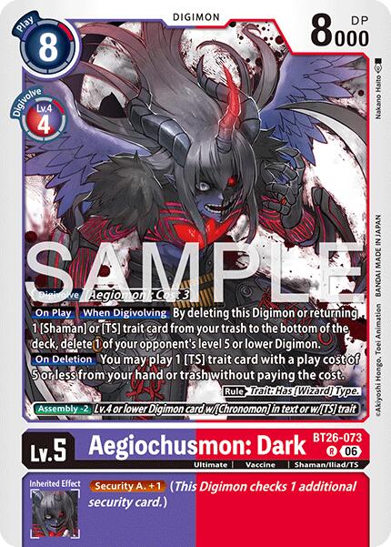 Aegiochusmon: Dark [BT26-073] [Timeless Bonds]