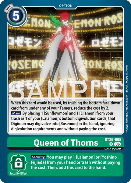 Queen of Thorns [BT26-098] [Timeless Bonds]