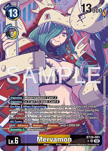 Mervamon [BT26-081] (Alternate Art) [Timeless Bonds]