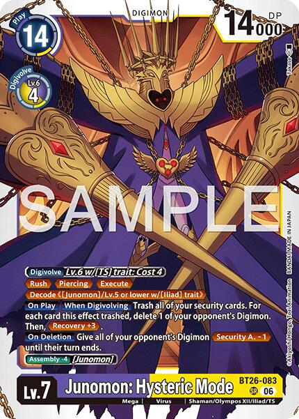 Junomon: Hysteric Mode [BT26-083] [Timeless Bonds]