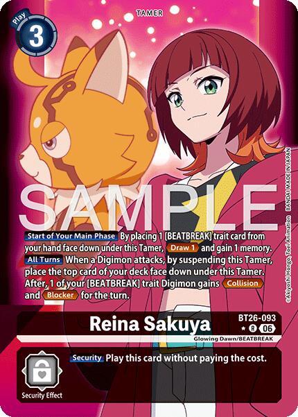 Reina Sakuya [BT26-093] (Alternate Art) [Timeless Bonds]