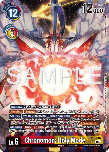 Chronomon: Holy Mode [BT26-016] (Alternate Art) [Timeless Bonds]