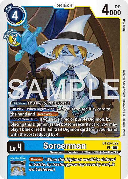 Sorcermon [BT26-022] [Timeless Bonds]