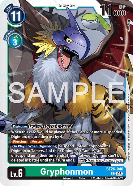 Gryphonmon [BT26-046] [Timeless Bonds]