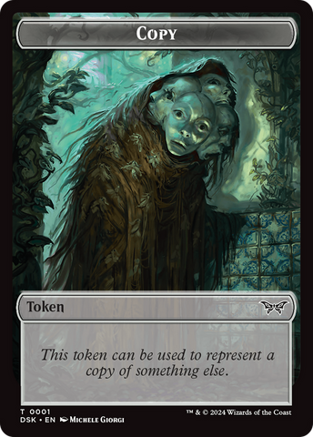 Beast // Copy Double-Sided Token [Duskmourn: House of Horror Tokens]