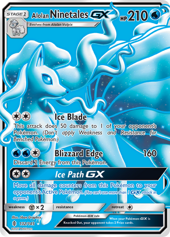 Alolan Ninetales GX (132/145) [Sun & Moon: Guardians Rising]