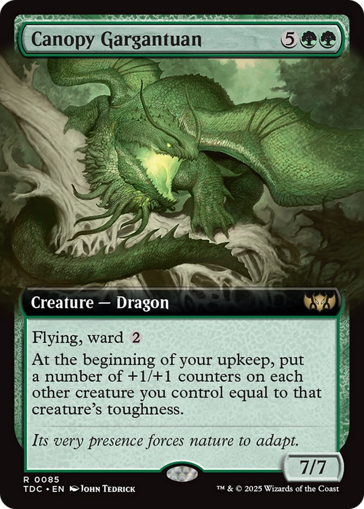 Canopy Gargantuan (Extended Art) [Tarkir: Dragonstorm Commander]