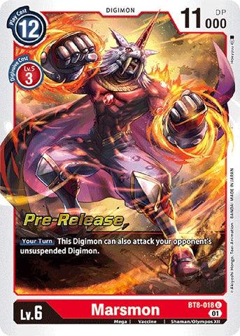 Marsmon [BT8-018] [New Awakening Pre-Release Cards]