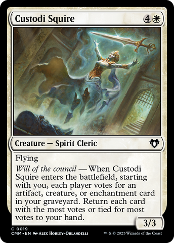 Custodi Squire [Commander Masters]