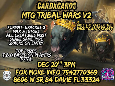 TRIBAL WARS V2 DEC 20TH 3:00PM