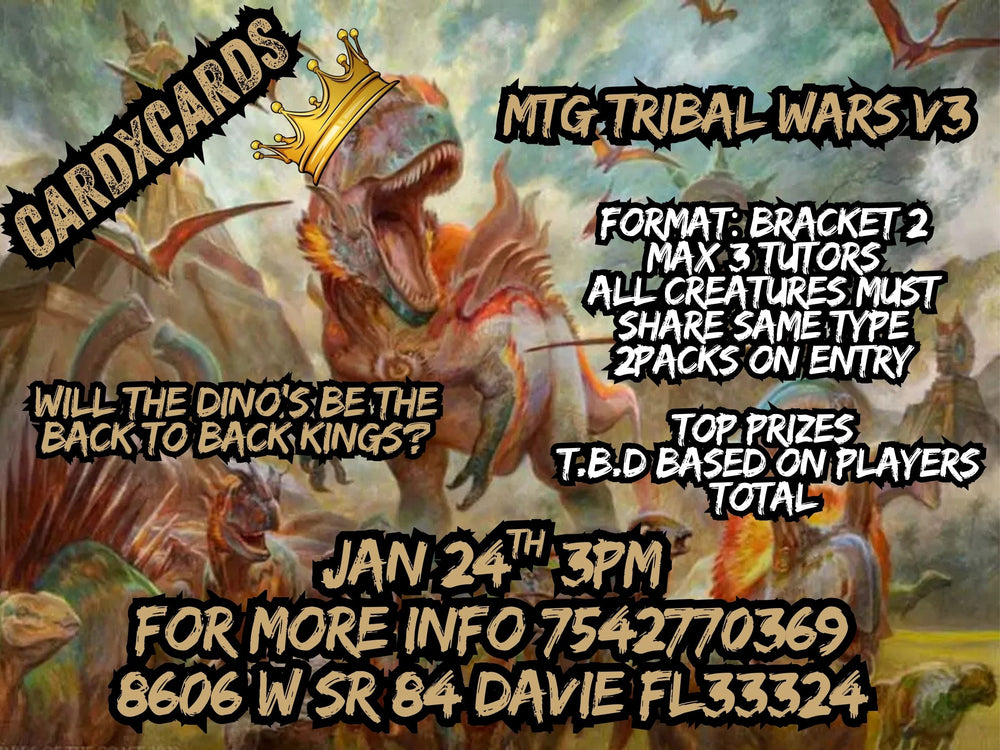 TRIBAL WARS V3 JAN 24TH 3:00PM