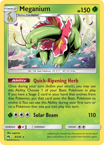 Meganium (8/214) [Sun & Moon: Lost Thunder]