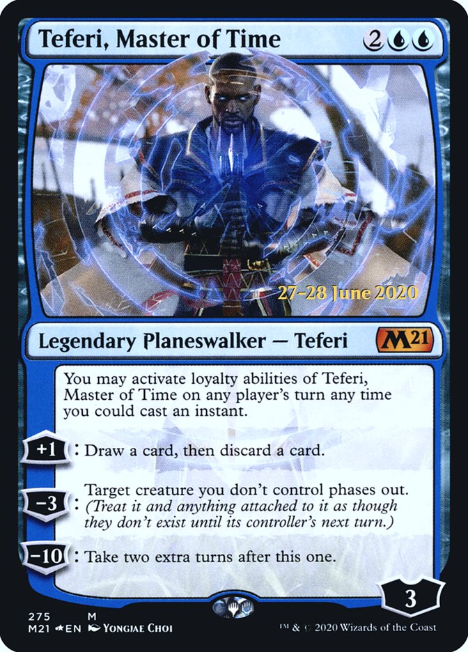 Teferi, Master of Time [Core Set 2021 Prerelease Promos]