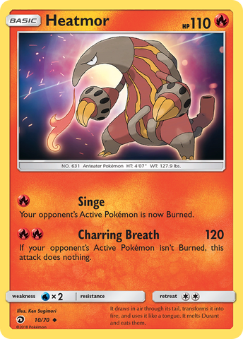 Heatmor (10/70) [Sun & Moon: Dragon Majesty]