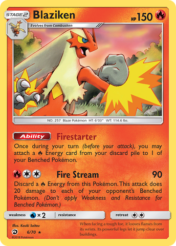 Blaziken (6/70) [Sun & Moon: Dragon Majesty]