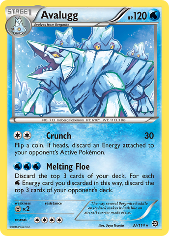 Avalugg (37/114) [XY: Steam Siege]