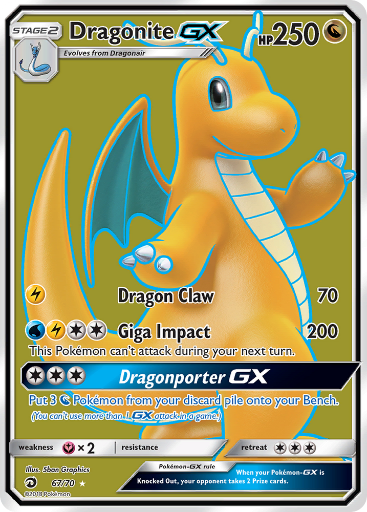 Dragonite GX (67/70) [Sun & Moon: Dragon Majesty]