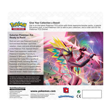 Sword & Shield: Rebel Clash - 3-Pack Blister (Duraludon)