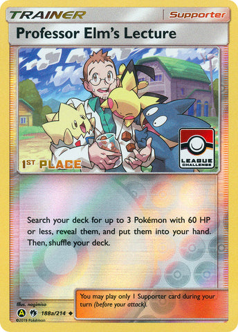 Copy of Professor Elm's Lecture (188a/214) (League Promo 2nd Place) [Sun & Moon: Lost Thunder]